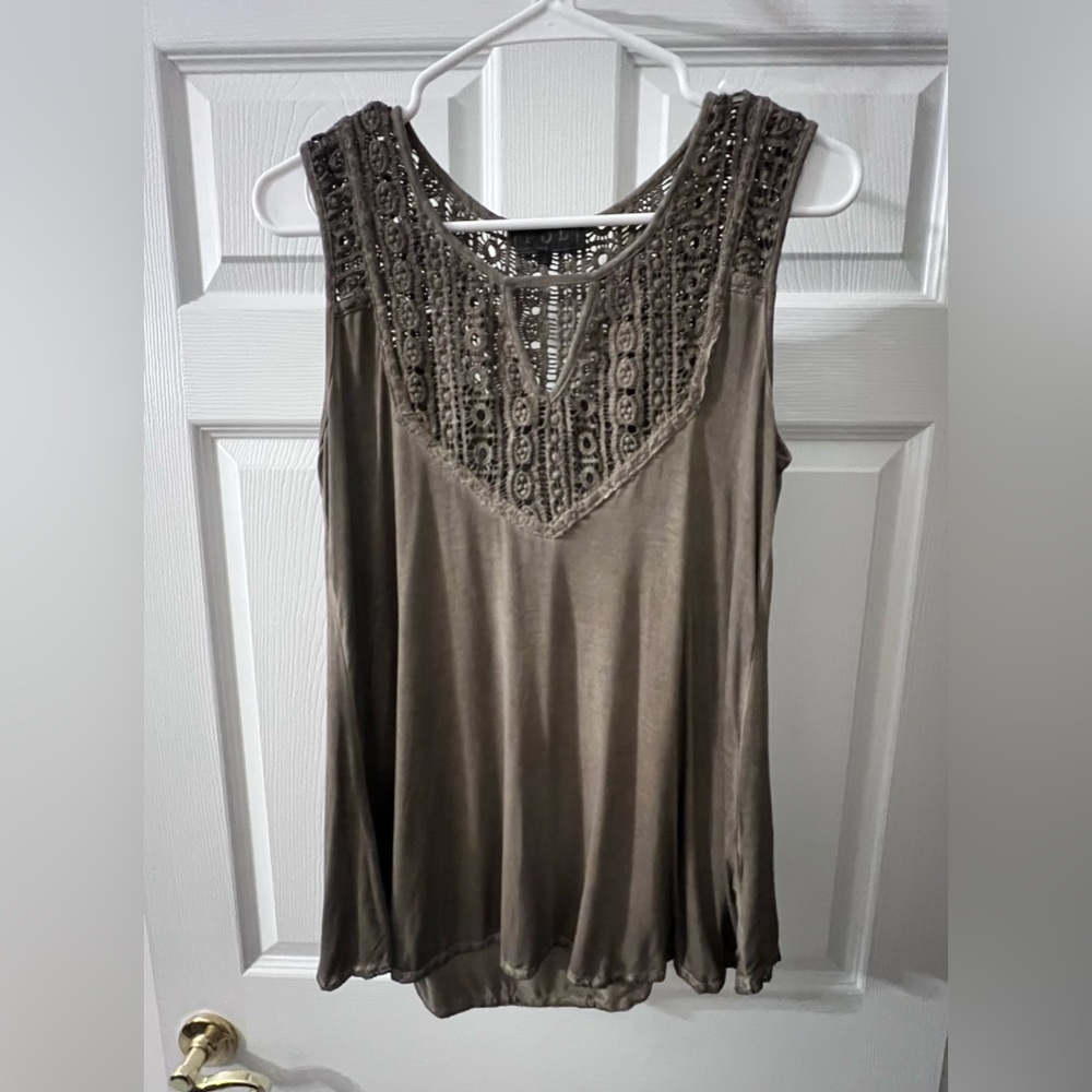 POL boho crochet tank
